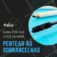 Pentear as sobrancelhas diariamente ajuda a manter os fios organizados, ativa a circulação sanguínea da área, remove as células mortas e auxilia no crescimento e fortalecimento dos pelos! Assim, você consegue manter uma sobrancelha linda 😍 #sobrancelha #ahazou #designdesobrancelha