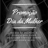 Aproveite essa promoção e venha ficar com o cabelo hidratado e nutrido nesse Mês das Mulheres! Agende já seu horário ☎️ #Cabelo #Ahazou #Hidratacao #MesdaMulher #DiaDamulher