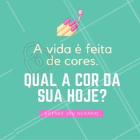 Comenta aqui 👇 qual a cor da sua unha hoje! #Unha #Manicure #Ahazou #Esmalteria
