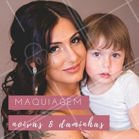 Além de noivas, madrinhas e convidadas, claro que também tem make pras daminhas! Aproveite nossos pacotes especiais de maquiagem para casamento. 👰💕 #noiva #maquiagem #ahazou #diadanoiva #daminha