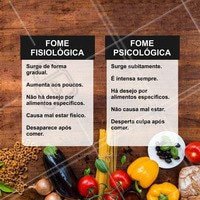 Sua fome é Fisiológica ou Psicológica? #nutrição #fome #bemestar #ahazou #saude #nutricionista #fome