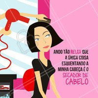 Venha relaxar aqui em nosso salão. Agende agora o seu horário! #salaodebeleza #cabeleireiro #secadordecabelo #penteado #ahazou #escova #cabelotop #autoestima