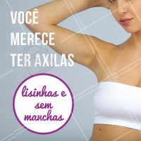 As axilas incomodam muitas mulheres, e por isso é um dos locais mais procurados para o tratamento com depilação a laser! 😱 Aproveite a tranquilidade de não se preocupar com os pelos ou manchas indesejados na hora de escolher a roupa ou ir à praia. Agende já o horário da sua depilação a laser! ☎️ #depilacaoalaser #ahazou #depilacao #axilas
