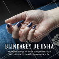 A blindagem de unhas é uma técnica que resolve o problema das unhas fracas e quebradiças que é tão temido pelas mulheres , aumentando a durabilidade do esmalte , para isso é feita a cobertura total das unhas com um gel enriquecido a base de cálcio, a solução ideal para quem deseja ter as unhas lindas sem fazer alongamento! #ahazou #manicure #blindagemdeunhas #unhascompridas #autoestima #beleza #unhas #naildesign