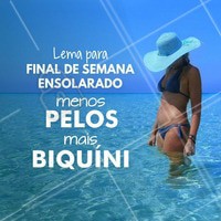 Livre-se dos pelos para passar o final de semana linda, leve e solta! Agende o seu horário para fazer depilação #XoPelos #FimDeSemana #Diva #Depilação #Ahazou #Beleza #Autoestima