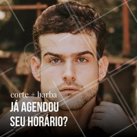 Já agendou seu horário conosco? #barbearia #cortedecabelo #cortemasculino #barba #ahazou #barbaterapia #cuidadosmasculino #homem #beleza #autoestima