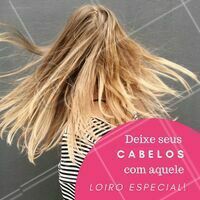 Aquele loiro que você já conhece e ama! 💇 Agende já seu horário ☎️ #cabelo #Loiro #ahazou #cabeleireiro #salaodebeleza