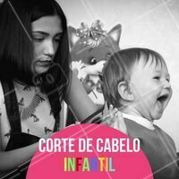 Aqui tem! Traga seu filho(a) e venha curtir essa experiência super divertida 🤗 #corte #cabeloinfantil #ahazou #corteinfantil