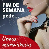 Já estão com as unhas arrasando pro fim de semana? Se não, agende já seu horário e vem ficar maravilhosa! 💅 #unha #Manicure #ahazou #fimdesemana #esmalteria