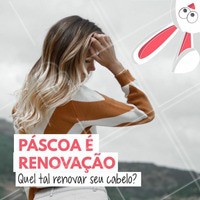 Agende o seu horário e venha renovar o seus cabelos! #SalaoDeBeleza #CabeloDiva #CorteDeCabelo #Ahazou #Beleza #Autoestima #Páscoa