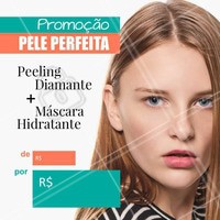 Olha essa mega promoção que preparamos para você! 😱 Tá esperando o quê? Agende agora o seu horário! #tratamentofacial #ahazou #esteticafuncional #peelingdediamante #mascarahidratante #esteticacomamor #beleza #autoestima #pelesaudavel