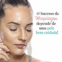Para que uma maquiagem fique perfeita, é importante ter uma pele cuidada e tratada com bons produtos, mas esse zelo deve ser diário e não somente às vésperas de um evento #estetica #ahazou #esteticafacial #maquiagem #beleza #makeup #autoestima #tratamentofacial