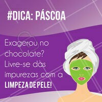 Quem resiste a um chocolate na Páscoa, né? Com a limpeza de pele, você pode aproveitar a Páscoa sem se preocupar com as impurezas que podem aparecer no seu rosto! Agende já seu horário ☎️ #pascoa #ahazou #esteticacorporal #corporal