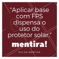 O FPS da base é ótimo pros dias que estamos com pressa ou não temos um protetor conosco. Mas, o uso do protetor solar com FPS maior é essencial! Aplique debaixo da base para um resultado melhor. ;) #protetorsolar #ahazou #Maquiagem #base #diadamentira
