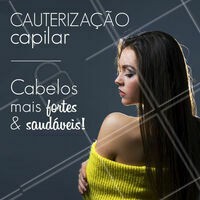 Um dos principais componentes do cabelo é a queratina. Quando os fios perdem esse nutriente ocorre um desgaste da fibra capilar, os cabelos ficam secos, quebradiços, porosos e sem vida! 😱 A cauterização é uma técnica essencial para repor essa queratina perdida e reconstruir o seu cabelo! Agende já seu horário 📱 #cauterizacao #ahazou #cabelo #reconstrucao