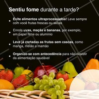 Sentiu fome durante a tarde? Veja como manter uma dieta saudável nessas horas de fome. #fome #alimentaçãosaudavel #tarde #nutrição #nutricionista #ahazou #alimentos #frutas #reeducaçãoalimentar #bemestar #saude