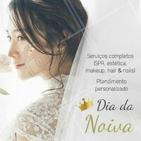 Tudo para que seu dia seja o mais perfeito! 👰 Agende já seu horário e conheça nossos pacotes especiais para noivas ☎️ #noiva #esteticafacial #ahazou #diadanoiva