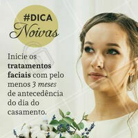 Você sabia que os cuidados faciais, tanto caseiros como profissionais, devem ser iniciados pelo menos 3 meses antes do dia tão especial? Esse é o mínimo do tempo necessário para que tratamentos mais efetivos possam ser completos e para que a pele mude pra ficar fantástica no dia do seu casamento! 👰 #noiva #ahazou #esteticafacial