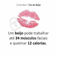 Hoje é dia do beijo. Já pode comemorar !!! #diadobeijo #ahazou #beleza #calorias #beijo #autoestima