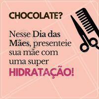 Sua mãe merece! Esqueça o chocolate e corre pra presentar sua mãe com uma hidratação poderosa 👸💕 #diadasmaes #ahazou #hidratacao #cabelo