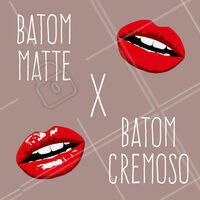 Afinal, qual a diferença entre esses dois produtos? 🤔 O batom matte virou febre no mundo da maquiagem, por durar muito mais tempo que um batom comum, além de dar um acabamento aveludado e sem brilho para a boca. Além disso, a maioria dos batons mattes são em formato de batom líquido, o que facilita a aplicação! Já o batom cremoso, é o clássico batom macio e com acabamento brilhoso. E aí, qual você prefere? 💄 #batom #ahazou #maquiagem #makeup