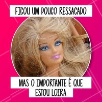 Vale tudo para ser loira? Vale sim, só não pode ficar amador.... deixe que um profissional cuide do seu loiro. #salaodebeleza #cabeleireiroprofissional #ahazou #autoestima #beleza