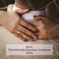 A cor roxa vem com tudo no outono/inverno deste ano, afinal, a cor Ultra Violet, um roxo bem vibrante foi eleita a cor do ano! As tonalidades vão desde o mais vibrante até o mais claro e delicado.
#roxo #ahazou #tendencia #outonoinverno #unhas #cordoano #ultraviolet