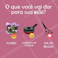 Reaja nos comentários com sua escolha! Que tal inovar nesse Dia das Mães? Presenteie sua mãe com um dia de beleza arrasador! 😍 #diadasmaes #ahazou #mesdamaes