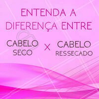 O cabelo seco pode ser um aspecto natural do fio, devido à baixa produção de gordura pelas glândulas sebáceas do couro cabeludo, o que é uma caraterística genética. Já o cabelo ressecado fica assim devido agressões externas, como sol, vento, uso de ferramentas de calor (chapinha, secador, babyliss etc.) e processos químicos. Cada um desses tipos de cabelos necessitam de um cuidado especial! Aqui nós cuidamos dos seus cabelos não importa o tipo 😉 #cabelo #ahazou #cabeloseco #cabeloressecado