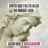 Aquele vazio que a gente sente é a falta de massagem! Venha relaxar! #massagem #massoterapia #ahazou #bemestar #saude