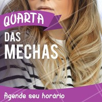 Aproveite nossos precinhos especiais de quarta-feira e venha fazer suas mechas! 💇 #mechas #ahazou #loiro #cabelo #quartafeira