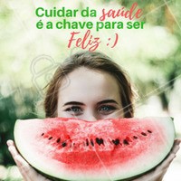 Para ser feliz é essencial ter saúde!
#saude # cuide #ahazou