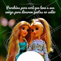 Traga a sua amiga para o salão junto com você. Vocês sairão daqui divas, lindas e vão arrasar! #ahazou #salãodebeleza #amigas #cabelo #maquiagem #unha