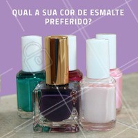 Amamos esmaltes, mas sempre tem aquela cor que faz os olhos brilharem. #esmalte #manicure #pedicure #cores #ahazou #cor