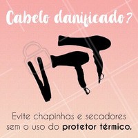 Não esqueça de usar sempre um leave-in com proteção térmica, pois isso diminui o dano que as ferramentas quentes fazem aos fios! ;) #cabelo #ahazou #protecaotermica #leavein