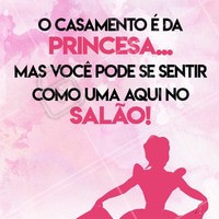 Quem casou foi a princesa da Inglaterra, mas a verdadeira princesa aqui vai ser você! 👸 Já agendou seu horário? #salaodebeleza #beleza #ahazou #casamentoreal