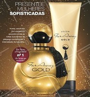 Far Away Gold, um misterioso encontro entre as notas suculentas de pêssego combinadas à intensidade da baunilha. #farawaygold #ahazouavon #mistério #avon #ahazou #perfumeavon