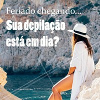 Vem colocar sua depilação em dia e ficar lisinha pra curtir o feriado! 💃 Agende já seu horário ☎️ #depilacao #esteticacorporal #ahazou #estetica