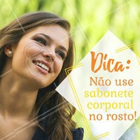 Você sabia que a pele do rosto possui um PH específico, diferente da pele do corpo? Além disso, a pele do corpo nem sempre é compatível com a do rosto. Por exemplo: sua pele do corpo pode ser seca, e sua pele do rosto pode ser oleosa! Por isso é tão importante utilizar um sabonete específico pro seu tipo de pele. ;) #cuidadoscomapele #esteticafacial #ahazou #estetica
