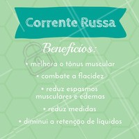 Olha só alguns benefícios da corrente russa! Agende sua avaliação gratuita para saber se esse é o tratamento perfeito pra você ☎️ #esteticacorporal #correnterussa #ahazou #gorduralocalizada #reducaodemedidas