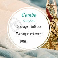 Vem aproveitar esse combo promocional! A drenagem linfática ajuda na circulação, diminuindo o inchaço e a celulite. Já a massagem relaxante combate o estresse e reduz a tensão muscular! Além de muitos outros benefícios 😉 Que tal agendar seu horário? #esteticacorporal #combo #ahazou #drenagemlinfatica #massagemrelaxante