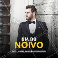 O Dia do Noivo tem um espaço exclusivo, com estrutura diferenciada e pacotes especiais. O espaço é preparado para atender todas as exigências do Noivo e os padrinhos no grande dia, além de deixá-los elegantes e confiantes. Venha pedir um orçamento sem compromisso. #barbearia #barba #barbeiro #ahazou #beleza #autoestima #diadonoivo #noivo #casamento #padrinhos #cortedecabelo #cortemasculino