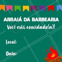 Venha festejar com a gente! Você é nosso convidado especial para curtir a festa de São João no salão! 🎉 #festajunina #ahazou #saojoao #barbearia #barba
