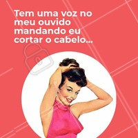 Quem aí tá ouvindo essa voz também? 😂 #cabelo #cortarcabelo #ahazou #cabelocurto #salaodebeleza #beleza #meme
