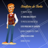Quem tem barba já sabe, os benefícios são infinitos. #barbearia #ahazoubarbearia #barba #ahazou #barbaderespeito #beard #benefícios #dicas