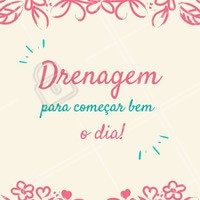 Quem aí ama começar o dia com drenagem? 🙋 #drenagemlinfatica #ahazou #drenagem #esteticacorporal