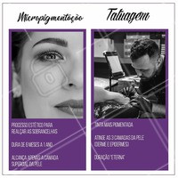 Você sabe a diferença entre micropigmentação e tatuagem? Confira algumas diferenças entre os dois processos. #micropgmentação #ahazousobrancelhas #estética #ahazou #sobrancelhas