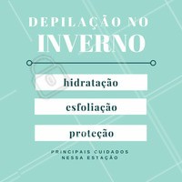 Esses são os 3 principais cuidados que você deve ter no frio! A hidratação regular ajuda a manter a pele macia e nutrida, a esfoliação elimina a camada superficial de células mortas e o protetor solar evita manchas na pele sensibilizada. Com esses cuidados, sua depilação será perfeita! ;) #depilacao #ahazou #cuidadoscomapele #inverno #esteticacorporal