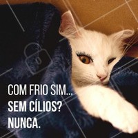 Quem aí tá com frio? ⛄️ Mas os cílios a gente não abandona, né meninas? #frio #ahazou #extensaodecilios #cilios #alongamentodecilios