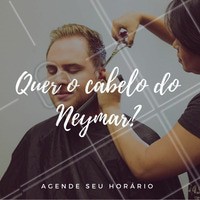 Não dá pra negar que o penteado mais comentado da Copa 2018 é do nosso camisa 10! Quer copiar o penteado polêmico do Neymar? Agende seu horário! 😎 #cabelo #neymar #ahazou #copa2018 #copadomundo #barbearia